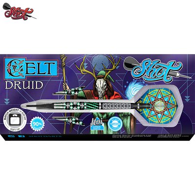 Shot Soft Darts Celt Druid 90% Tungsten Softtip Darts Softdart 20 g