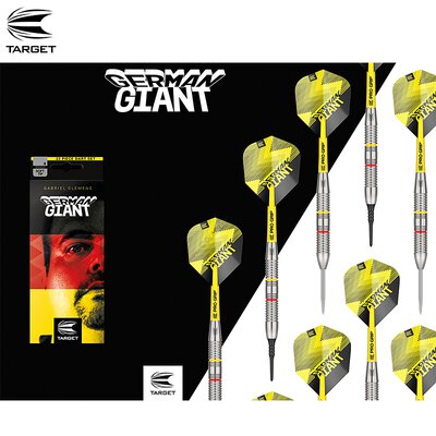 Target Dart Gabriel Clemens German Giant Brass Pro Ultra Dart Flight Nr. 6 Design 2021 Rot