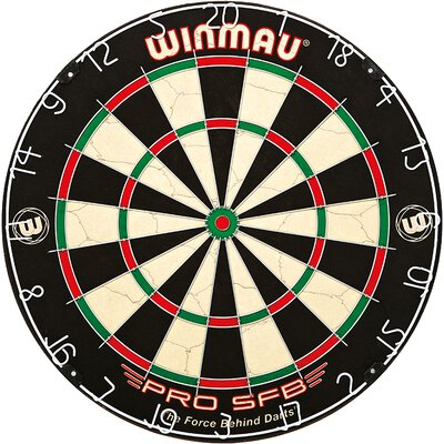 Winmau Dartboard PRO SFB im Set inkl. 2 Satz Winmau Steeldarts Spielfertig