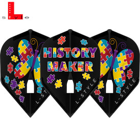 L-Style Design Champagne Dart Flights Fallon Sherrock V2 Dartflights Schwarz