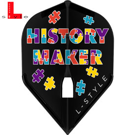 L-Style Design Champagne Dart Flights Fallon Sherrock V2 Dartflights Schwarz