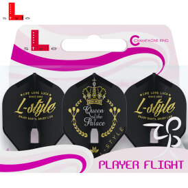 L-Style Design Champagne Dart Flights Fallon Sherrock V3 Lily Dartflights Lily Crown