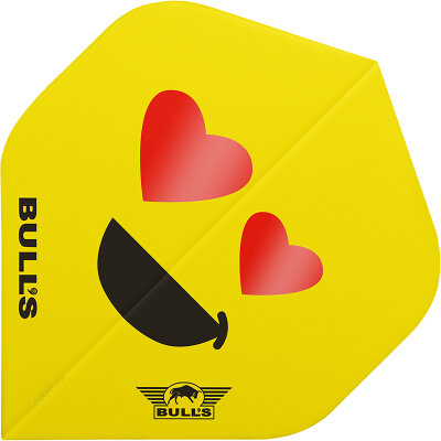 BULLS NL Dart Flight Smiley Flights Std. Dartflight Heart-Eyes