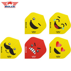 BULLS NL Dart Flight Smiley Flights Std. Dartflight Laugh Crying