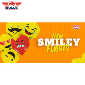BULLS NL Dart Flight Smiley Flights Std. Dartflight Wink