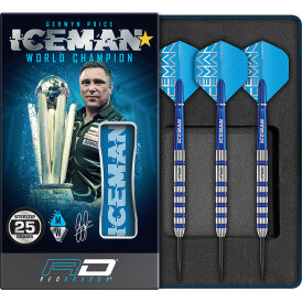 Red Dragon Steel Darts Gerwyn Price Iceman Challenger 90% Tungsten Steeltip Dart Steeldart