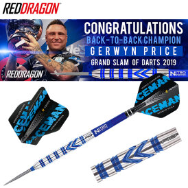 Red Dragon Steel Darts Gerwyn Price Original PVD Blue 90% Steeltip Dart Steeldart 23 g