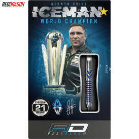 Red Dragon Steel Darts Gerwyn Price Iceman Contour 90% Tungsten Steeltip Dart Steeldart