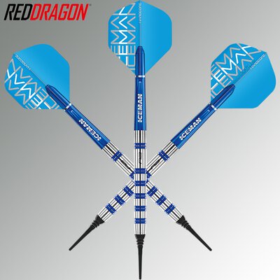Red Dragon Soft Darts Gerwyn Price Iceman Challenger 90% Tungsten Softtip Dart Softdart 20 g