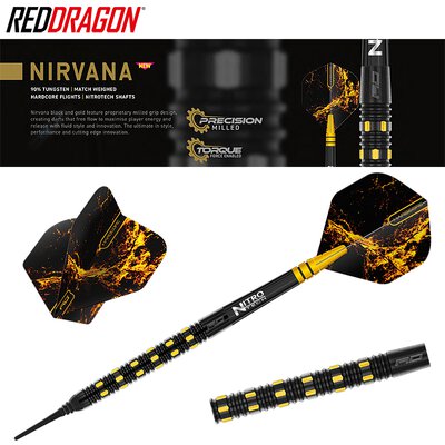 Red Dragon Soft Darts Nirvana 90% Tungsten Softtip Dart Softdart 20 g