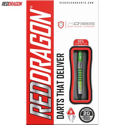 Red Dragon Soft Darts Fusion Plus 90% Tungsten Softtip Dart Softdart 20 g