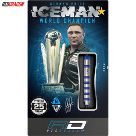 Red Dragon Steel Darts Gerwyn Price Iceman Challenger 90% Tungsten Steeltip Dart Steeldart 25 g