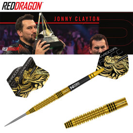 Red Dragon Steel Darts Jonny Clayton Gold 90% Tungsten Steeltip Dart Steeldart 24 g