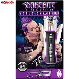 Red Dragon Steel Darts Peter Wright Snakebite Black Racer 90% Tungsten Steeltip Dart Steeldart 22 g