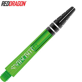 Red Dragon Dart Shaft Nitrotech Peter Wright Snakebite Dartshaft Grün / Schwarz M Mittel