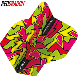 Red Dragon Flights Hardcore Radical Dart Flight Dartflights 2022 TF6642 Red Crackle