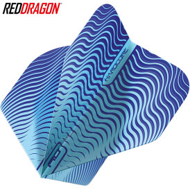 Red Dragon Flights Hardcore Radical Dart Flight Dartflights 2022 TF6645 Blue Wave Shimmer