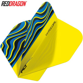 Red Dragon Flights Hardcore Radical Dart Flight Dartflights 2022 TF6646 Yellow Wave