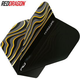 Red Dragon Flights Hardcore Radical Dart Flight Dartflights 2022 TF6648 Black Wave