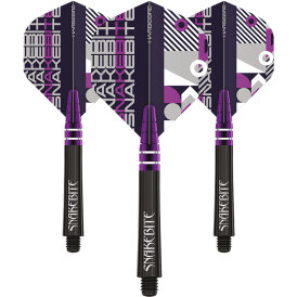 Red Dragon Steel Darts Peter Wright Snakebite Shaft- Hardcore Flights Combo Dart Shaft- Flight Set 2022