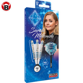 BULL´S Steel Darts Sarah Milkowski Sapphire 90% Tungsten Steel Dart Steeldart Steeltip 22 g