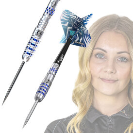 BULL´S Steel Darts Sarah Milkowski Sapphire 90% Tungsten Steel Dart Steeldart Steeltip 22 g