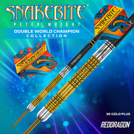 Red Dragon Steel Darts Peter Wright Double World Champion SE Gold Plus 90% Tungsten Steeltip Dart Steeldart