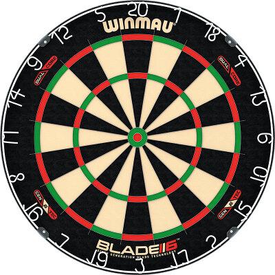 "Verpackung beschädigt" - Winmau Blade 6 Dual Core Dartscheibe Bristle Dart Board Dartboard Turnierboard