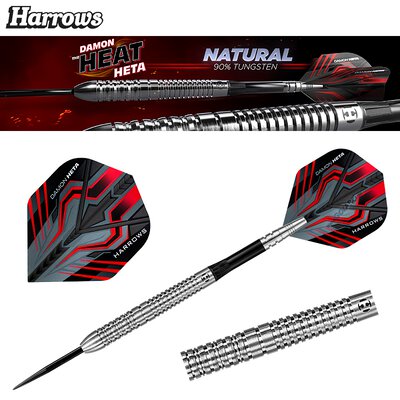 Harrows Steel Darts Damon Heta Natural The Heat 90% Tungsten Steeltip Dart Steeldart 23 g