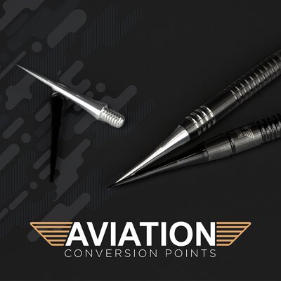 BULL´S NL Aviation Conversion Point Dart Schraubspitzen Wechselspitze Silber