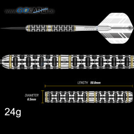 Winmau Steel Darts Steve Brown The Bomber 90% Tungsten Steeltip Dart Steeldart 24 g