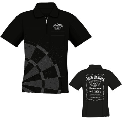 Mission Darts JACK DANIELS Matchshirt Dart Shirt Dartshirt Trikot Design 2022 Größe L