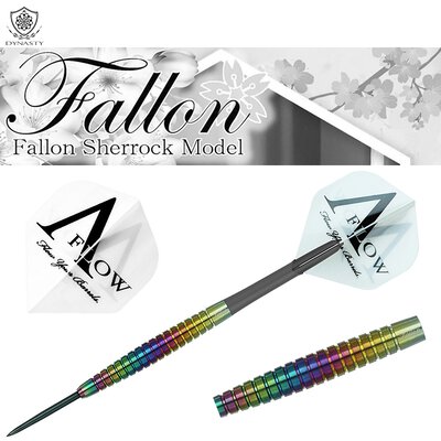 Dynasty Steel Darts A-Flow Fallon 3 MG Rainbow Sherrock 90% Tungsten Steeltip Darts Steeldart 23 g