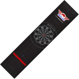 BULLS NL Dartmatte Dartteppich Carpet Mat 60 cm oder 65 cm  x 300 cm Black-Black