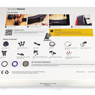 Scolia Home Electronic Score System Dartboard Light Dartboardbeleuchtung Dartscheiben Licht Scolia Home & Termote 3.0 Black