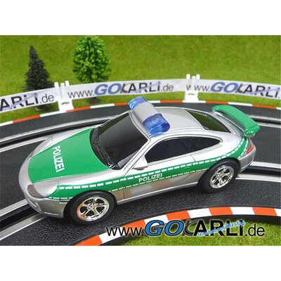 Carrera GO!!! / GO!!! Plus Porsche GT3 Polizei silber/grün