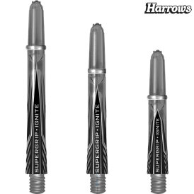 Harrows Dart Supergrip Ignite Shaft Dartshaft mit Ring 3er Set 9 Schäfte insgesamt M Mittel Smokey