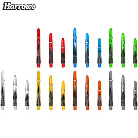 Harrows Dart Supergrip Ignite Shaft Dartshaft mit Ring 3er Set 9 Schäfte insgesamt M Mittel Smokey