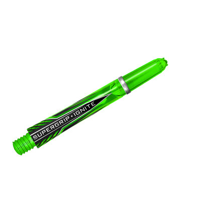 Harrows Dart Supergrip Ignite Shaft Dartshaft mit Ring 3er Set 9 Schäfte insgesamt IM Intermediate Grün