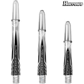 Harrows Dart Supergrip Ignite Shaft Dartshaft mit Ring 3er Set 9 Schäfte insgesamt IM Intermediate Klar