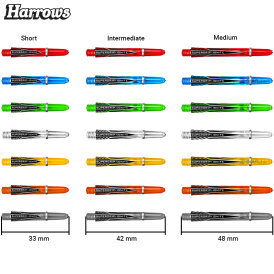 Harrows Dart Supergrip Ignite Shaft Dartshaft mit Ring 3er Set 9 Schäfte insgesamt IM Intermediate Smokey