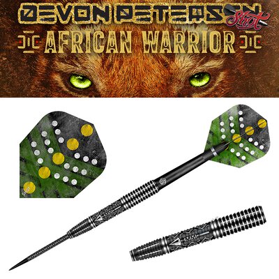 Shot Steel Darts Devon Petersen Courage African Warrior 90% Tungsten Steeltip Darts Steeldart