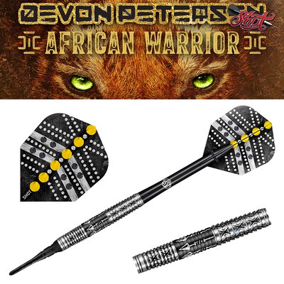 Shot Soft Darts Devon Petersen Wisdom African Warrior 80% Tungsten Softtip Darts Softdart 18 g