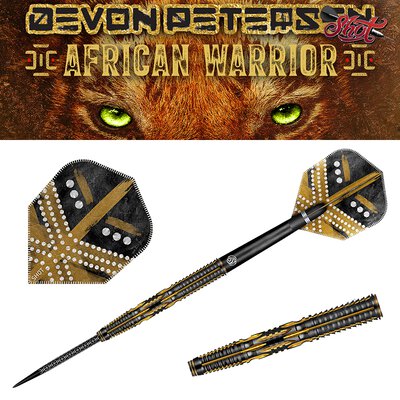 Shot Steel Darts Devon Petersen The Greatness African Warrior 90% Tungsten Steeltip Darts Steeldart 24 g