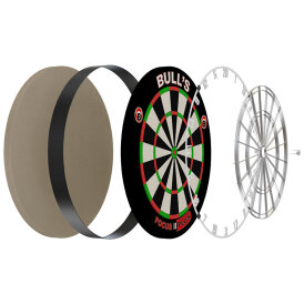 BULLS Focus II Plus Dartscheibe Turnier Bristle-Board...