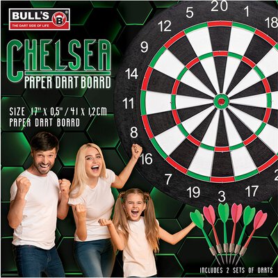 BULLS Chelsea Paper Dart-Board Dartboard