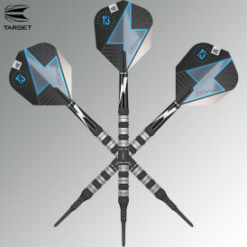Target Soft Darts Phil Taylor Power Series Black 80% Tungsten Softtip Softdart