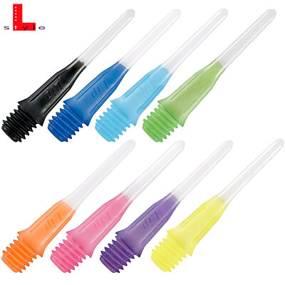 L-Style Lippoint Short TwoTone Point Softdart Spitze Soft Tip 2BA Schwarz