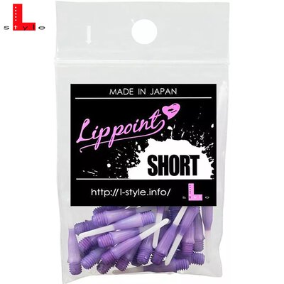 L-Style Lippoint Short TwoTone Point Softdart Spitze Soft Tip 2BA Lila
