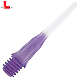 L-Style Lippoint Short TwoTone Point Softdart Spitze Soft Tip 2BA Lila